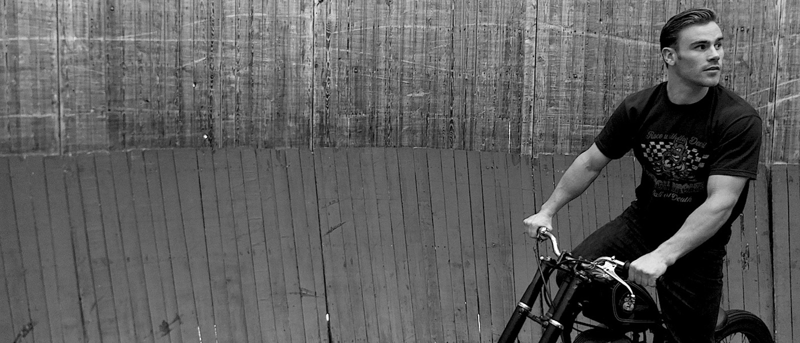 duke kickstarting bike